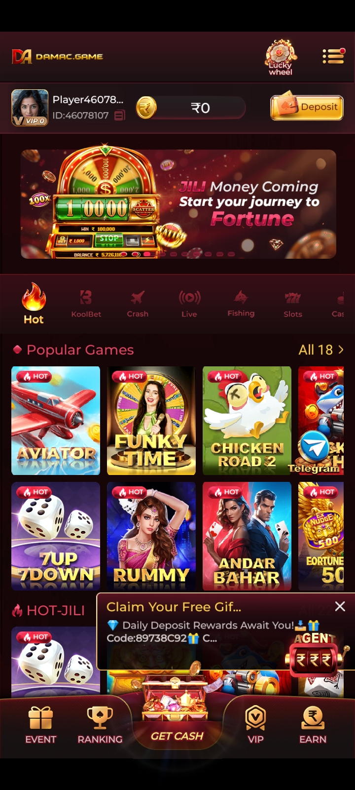 Damac Game Login